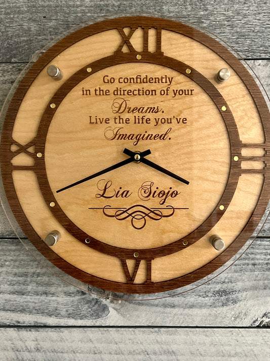Custom Wall Clock, Personalised Wall Clock, Office Gifts, Gift for him, Gift for Her, Retirement Gift, Appreciation Gift, House Warming Gift