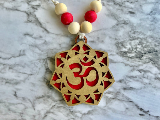 Shiva (OM) car mirror charm and home decor item