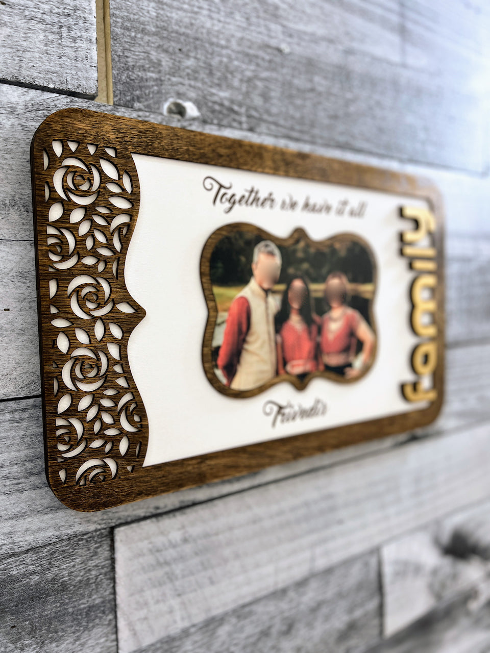 Custom Family Gift, Photo Wooden Gifts, Layered Family Gifts Personalised , Gift For Him,Gift For Her, Anniversary Gifts, Housewarming Gifts