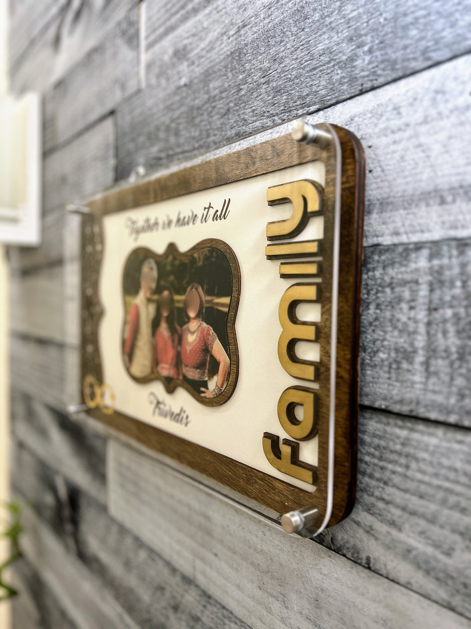 Custom Family Gift, Photo Wooden Gifts, Layered Family Gifts Personalised , Gift For Him,Gift For Her, Anniversary Gifts, Housewarming Gifts