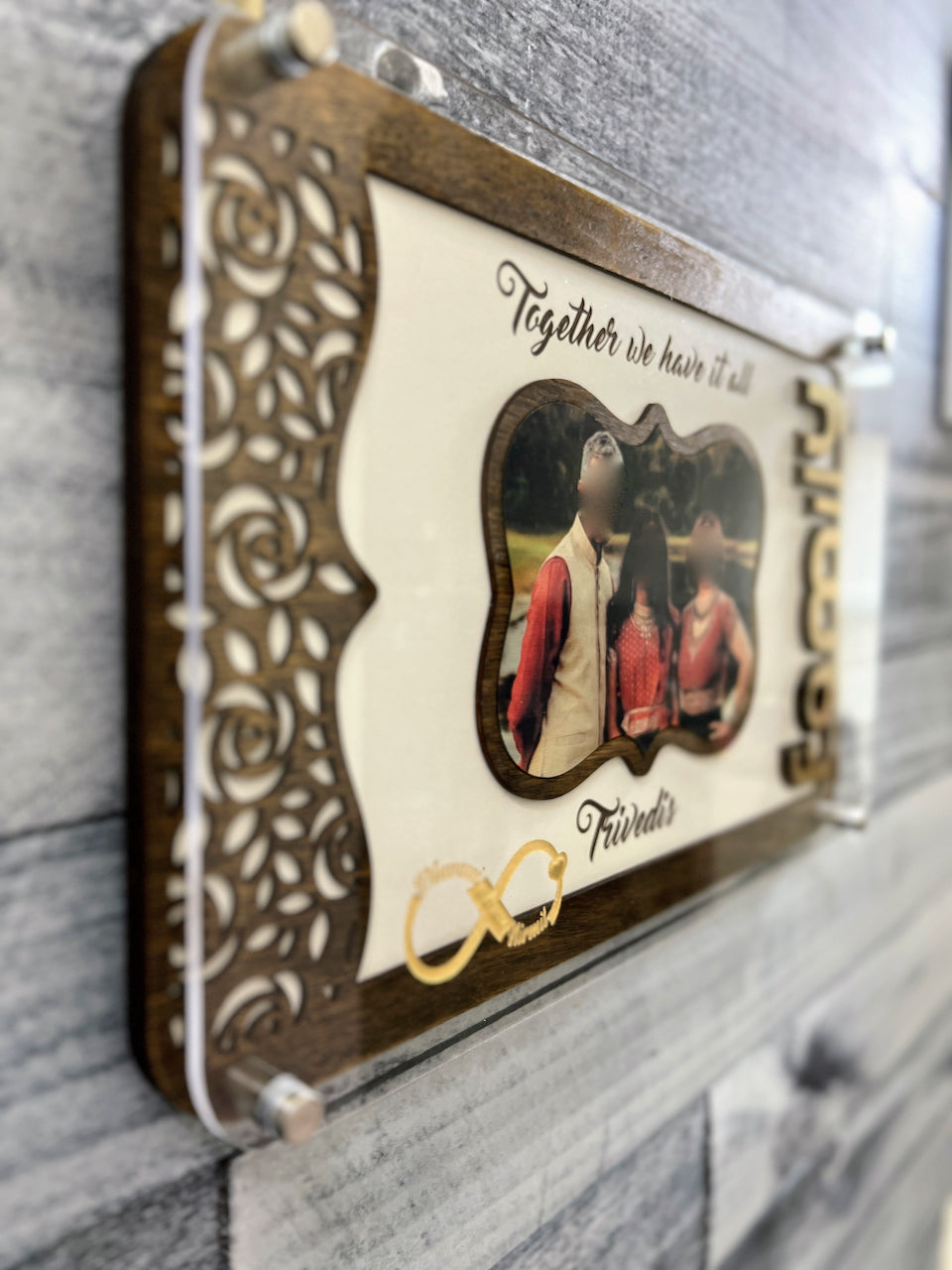 Custom Family Gift, Photo Wooden Gifts, Layered Family Gifts Personalised , Gift For Him,Gift For Her, Anniversary Gifts, Housewarming Gifts