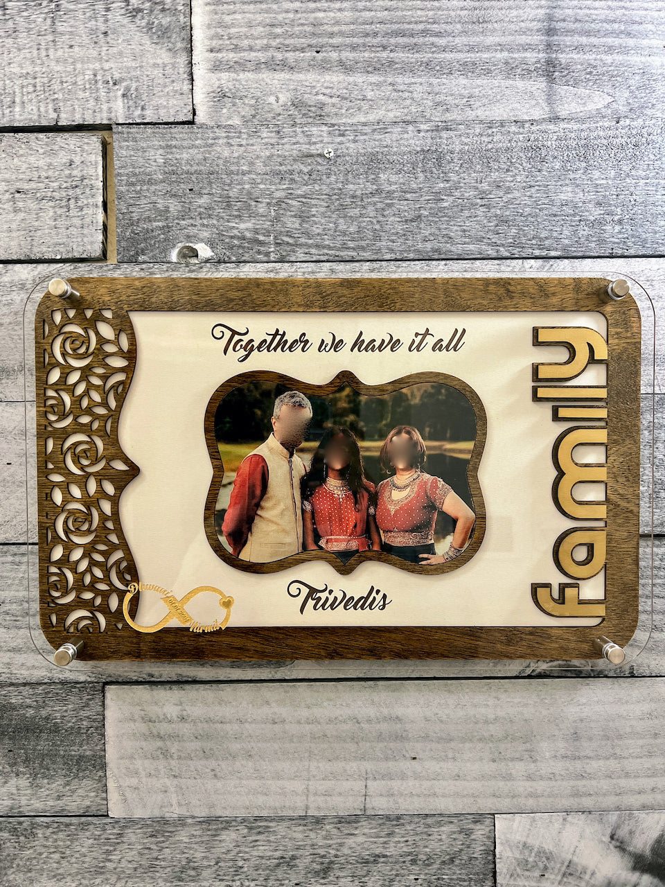 Custom Family Gift, Photo Wooden Gifts, Layered Family Gifts Personalised , Gift For Him,Gift For Her, Anniversary Gifts, Housewarming Gifts